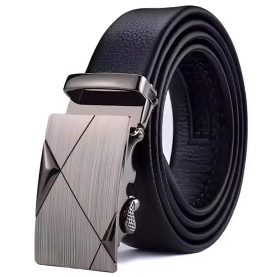 Cinto Tradicional Luxo Social Masculino Em Couro Sintetico Com Catraca Reforçada Moderno e versátil