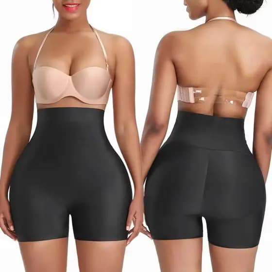 Aumenta e Empina Bumbum Calcinha Short Com Enchimento no Bumbum Cintura Alta Modeladora