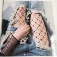 Meia-Calça/Meia-Fina/Meia Comprida Arrastão na Altura da Coxa Adulto Personalidade e Versátil