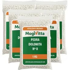 Pedra Dolomita Branca Nº0 Ornamental Decorativa Para Vasos Plantas Jardins Aquarios