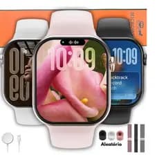 Relógio Smartwatch S11 Mini 42mm Microwear Serie 11 Tela Amoled Responde Whatsapp + Brindes
