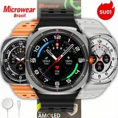 Relógio Smartwatch SU01 47mm GPS Integrado Responde WHATSAPP  TELA  AMOLED MICROWEAR Lançamento 2025