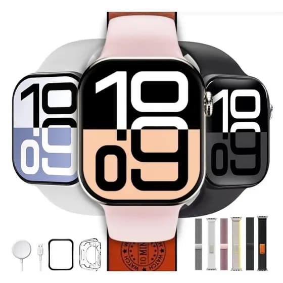 Relógio Smartwatch W10 Pro Mini 42mm Responde Whatsapp Microwear Série 10 Tela Amoled À Prova D'água IP68 3ATM + Brindes