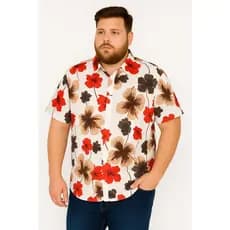 Camisa social manga curta Extra Grande Plus Size Social Masculina  Premium Luxo verao