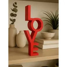 Enfeite Love Decoração para Sala Mesa Estante