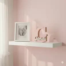 Letra Decorativa com Nome em 3D – Presente Criativo Aniversário Bebê