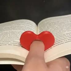 Suporte de Dedo para Leitura – Página Aberta com Uma Mão - Leitura Confortável - Separador de Página