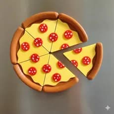Kit Imã de Geladeira Pizza Divertido Decorativo Presente Criativo Enfeite Cozinha Decoração Gourmet