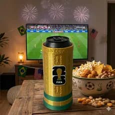Porta Lata Térmico 473ml Copa Do Mundo Seleção Brasileira