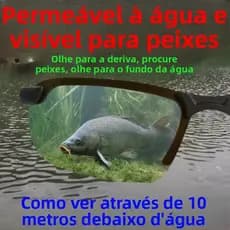 [Tecnologia alemã] Óculos polarizados especiais com aparência de deriva de pesca ~ Você pode ver óculos subaquáticos cla