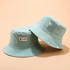 Chapéu Bucket Hat Flamingo Goose Dupla Face Verde Várias Cores