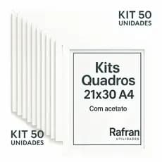 Kit 50 unidades Quadros 21x30 A4 Diploma / Certificado / Fotos