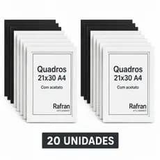 Kit 20 unidades Quadros 21x30 A4 Diploma / Certificado / Fotos