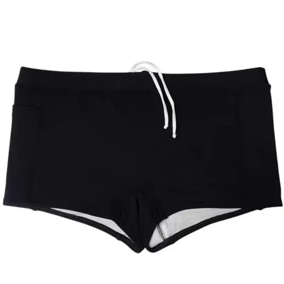 sunga box masculino, moda verão, com cordão, casual, natação