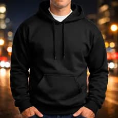 Blusa Moletom com capuz Canguru Unissex Liso Masculino e Feminino Flanelado Blusa de Frio Promoção