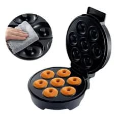 Máquina De Donuts Café Da Manhã Cor Preto Com Cavidade 1,5cm 110 Volts New