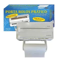 Suporte Porta  Rolo Papel Filme Alumínio 3 em 1 Ideal Para sua Cozinha  Fácil E pratico
