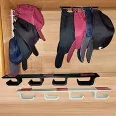 Kit 2 Suporte Expositor Organizador De Bonés, Autofix salva espaco e moderno