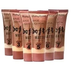 Base Líquida Alta Cobertura Soft Matte Bege Ruby Rose HB-8050