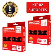 Suporte Brasforma Fixo Universal, Smart TV de 10" a 90" SBRU750