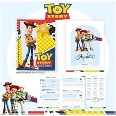 Agenda Permanente Toy Story Nostalgia Caneca Bloco de Notas Livro de Colorir DSG 0002