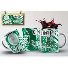 Caneca Dia dos Pais Pai Torcedor Times Paulista personalizado COM FOTO