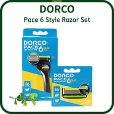 DORCO Pace 7 Barbeador – Sistema Micro Span de 7 Lâminas, Cabo + Cartuchos ou Recarga