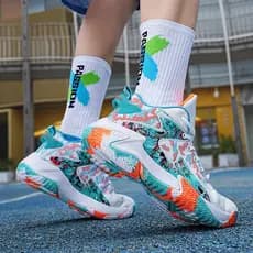 Em Estoque Tênis De Basquete Esportivo Respirável Confortável Para Homens Treinamento Atlético Zapatos De Mujer Tendênci