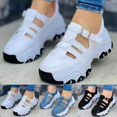 Tênis Da Moda 100 % Autêntico 2024 Casual Respirável Almofada De Ar Feminino Primavera Verão Arco Suporte