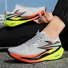 Tênis De Corrida Com Placa De Carbono , Calçados Esportivos Masculinos E Femininos Amortecimento Explosivo