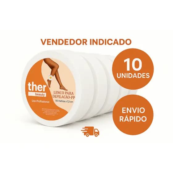 Kit Econômico 10 Rolos Papel Depilação  |Estética | Cera Quente | Cera Roll-on