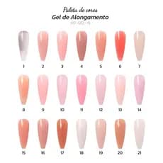 Gel para Alongamento de Unhas 15ml Refil Linha Light Real Love