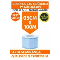 Bobinas 5cm x 100m | Esterilização Autoclave | Alta Qualidade | Pronta Entrega