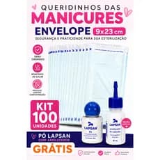 Kit Queridinho das Manicures - Grátis Amolecedor Lapsan - Envelope 9cmx23cm + Pó Lapsan