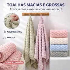 Toalha de Banho poliéster Grossa 70x140cm e 380g Ultra Absorvente | Não Solta Fiapos | Seca Rápido-zlar.lazer
