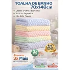 Toalha de Banho 70x140cm e 380g Ultra Absorvente | Não Solta Fiapos | Seca Rápido-zlar.lazer