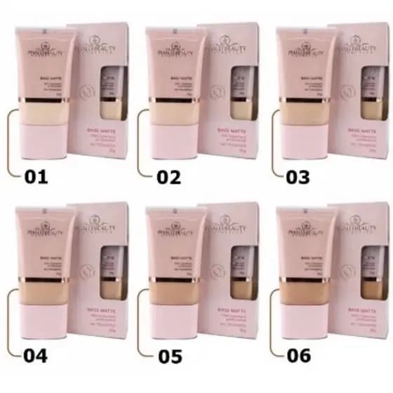 PhálleBeauty Base Matte Alta Cobertura 30g