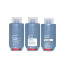 Kit Ultra Repair Shampoo + Máscara + Gloss Serum Protetor Nutre Hidrata Força Resistência e Proteção DIColore