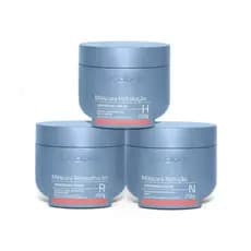 Kit Cronograma Capilar Hidratação + Nutrição + Reconstrução Dicolore - 3 Produtos