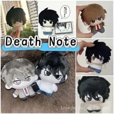 Boneco de Pelúcia Anime DEATH NOTE de 10CM, Yagami Luz, Amane Misa, L·Lawliet, Chaveiro, Acessórios para Bolsa, Brinqued