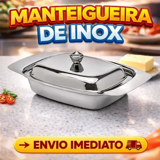 Manteigueira Inox Com Tampa Fratelli