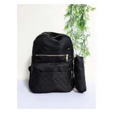 Mochila Preta Basica + Estojo