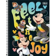 Caderno Tilibra Mickey 1 Materia 80 Folhas Original