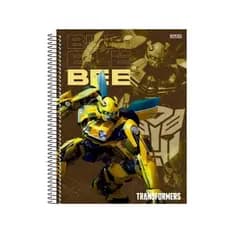 Caderno Espiral 80 Folhas Transformers