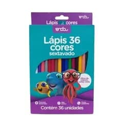 Lápis De Cor Multicolor Material Escolar 36 Cores