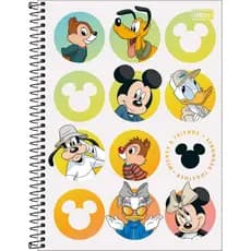 Caderno Tilibra Mickey 1 Materia 80 Folhas Original