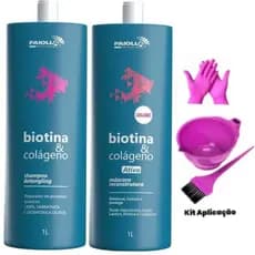 Escova PAIOLLA Biotina sem formol e Colágeno  2x1lt