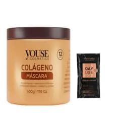 Máscara de Colágeno hidratação tratamento Capilar 500gr Youse Cosméticos+ Sache