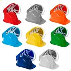 Capacete De Segurança C Carneira Obra Proteção Trabalho Epi  Plasticor