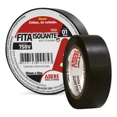 Fita Isolante 912i 18mmx10m Reparos Profissionais Adere Preto
